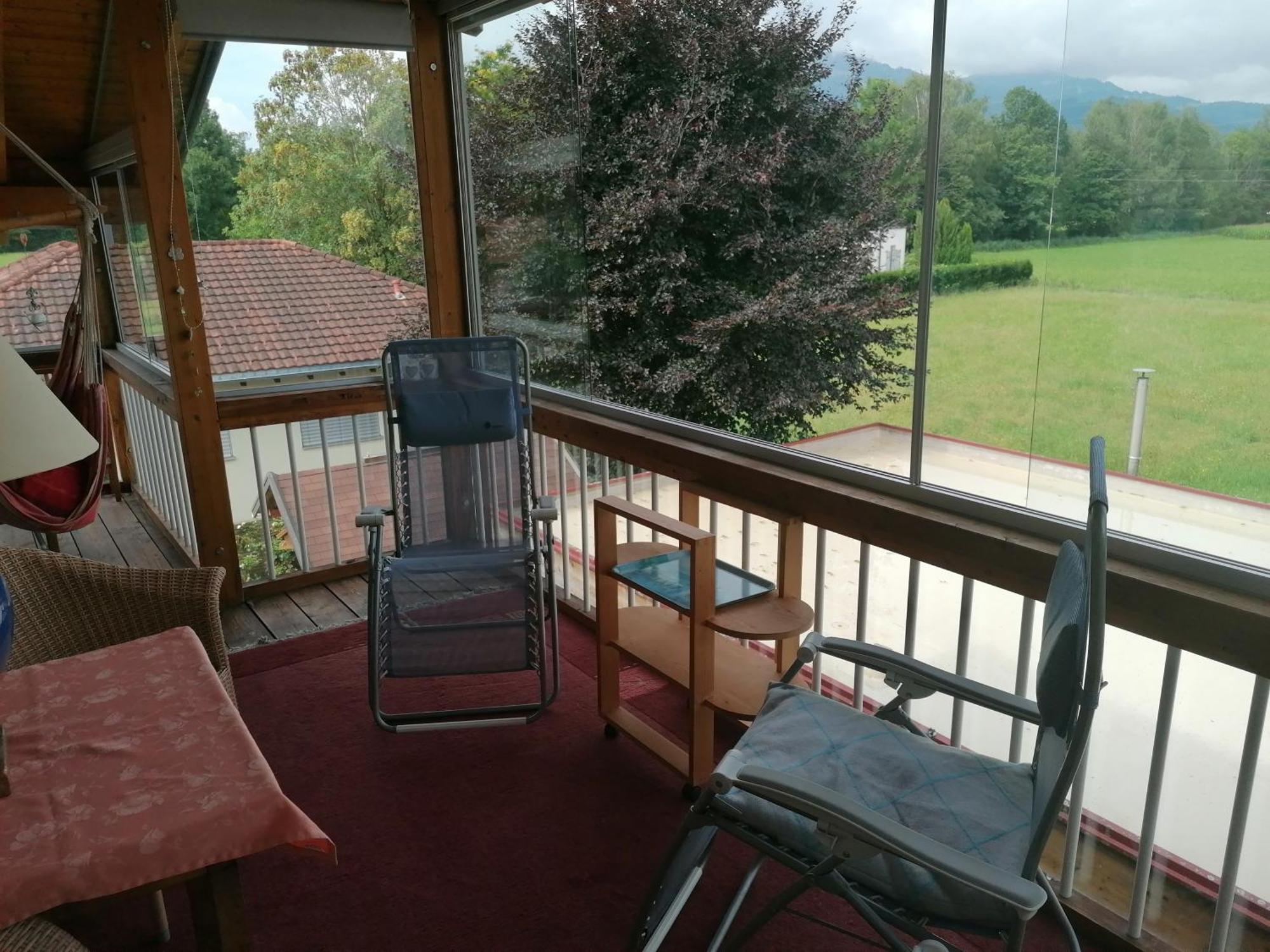 Ferienwohnung Am Rhein Koblach Exteriör bild